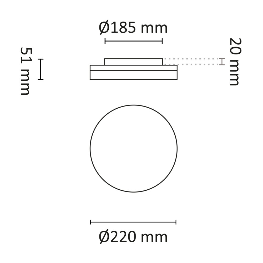 Switch Saver 2000lm 280mm Dim Hvit #6