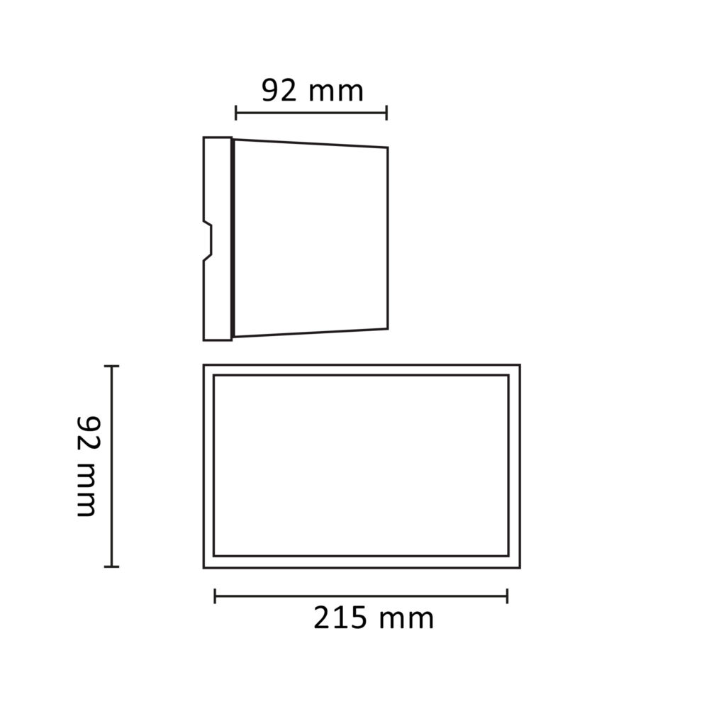 Case 1x4W 335lm 3000K Sort #8