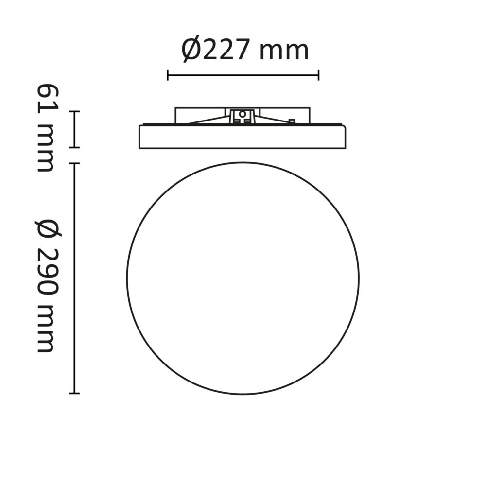 Bris 290 900lm DALI 2700/3000/4000K Hvit #3